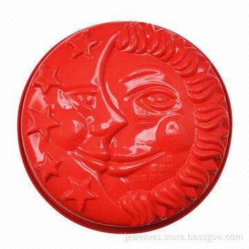 Silicone face-shaped baking molds